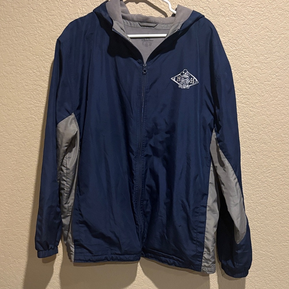 Men's Blue and Gray Disney Raincoat